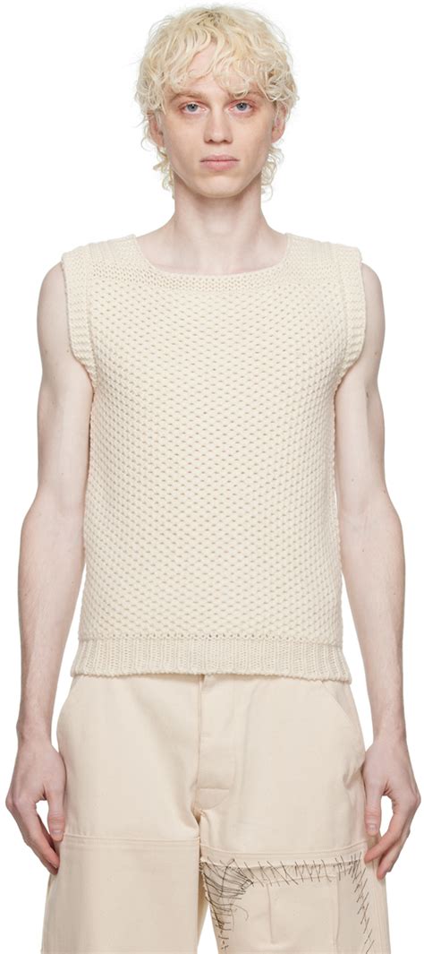 affordable off white vest online